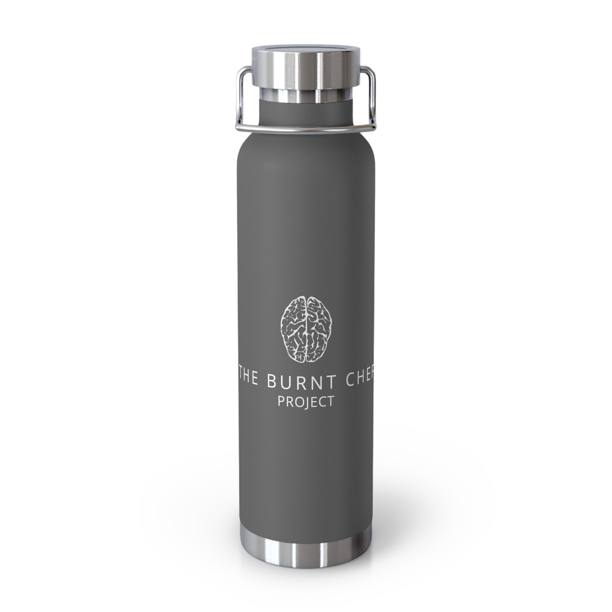 22oz Copper Vacuum Insulated Water Bottle — The Burnt Cheek Project Logo