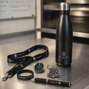 Burnt Chef Supporter Starter Pack — six-piece hospitality mental health supporter gift bundle