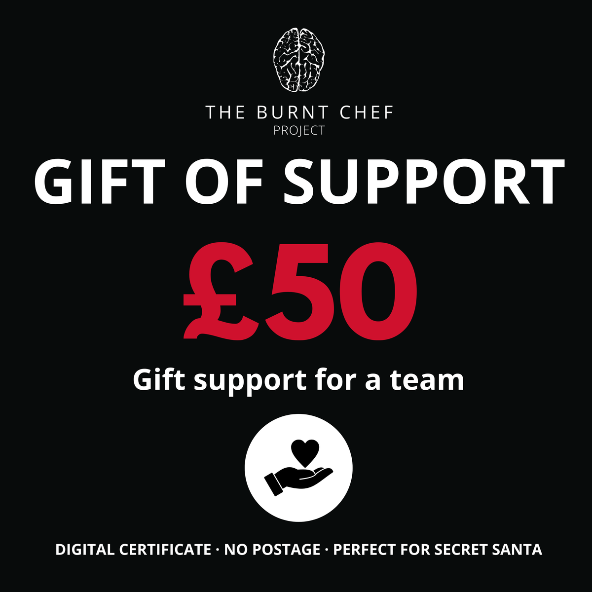 Donation £50, Gift support for a team