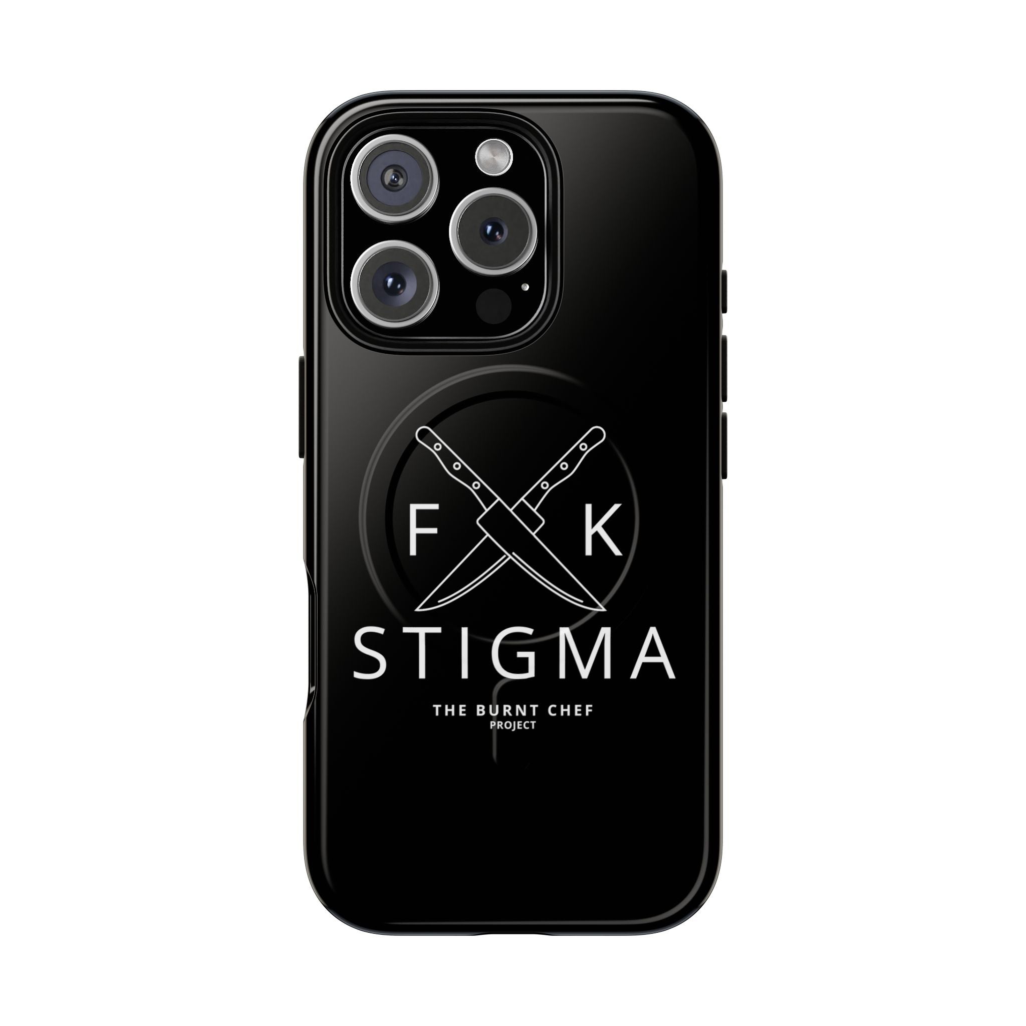 Tough Magnetic iPhone Case, F*CK Stigma Design