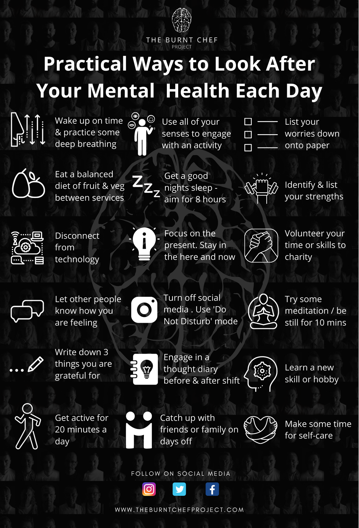 Practical Self Care Tips — A3 Workplace Poster