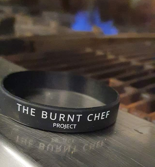 The Burnt Chef Wristband LARGE (Black)
