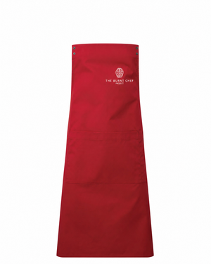 Premier Swap & Pop Customisable Apron Body in Red - customisable hospitality apron