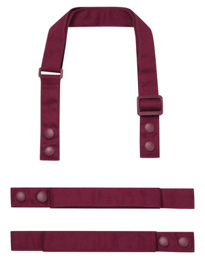 Build Your Own Swap & Pop Apron - Burgundy straps