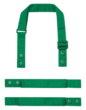 Premier Swap & Pop Customisable Apron Straps in Emerald - customisable hospitality apron straps