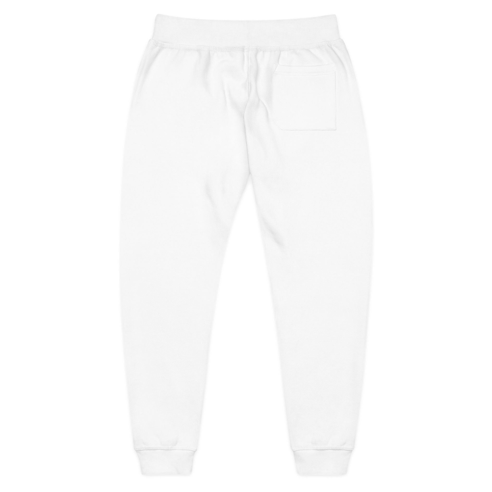 Unisex Embroidered Fleece Sweatpants, Cozy Lounge Pants