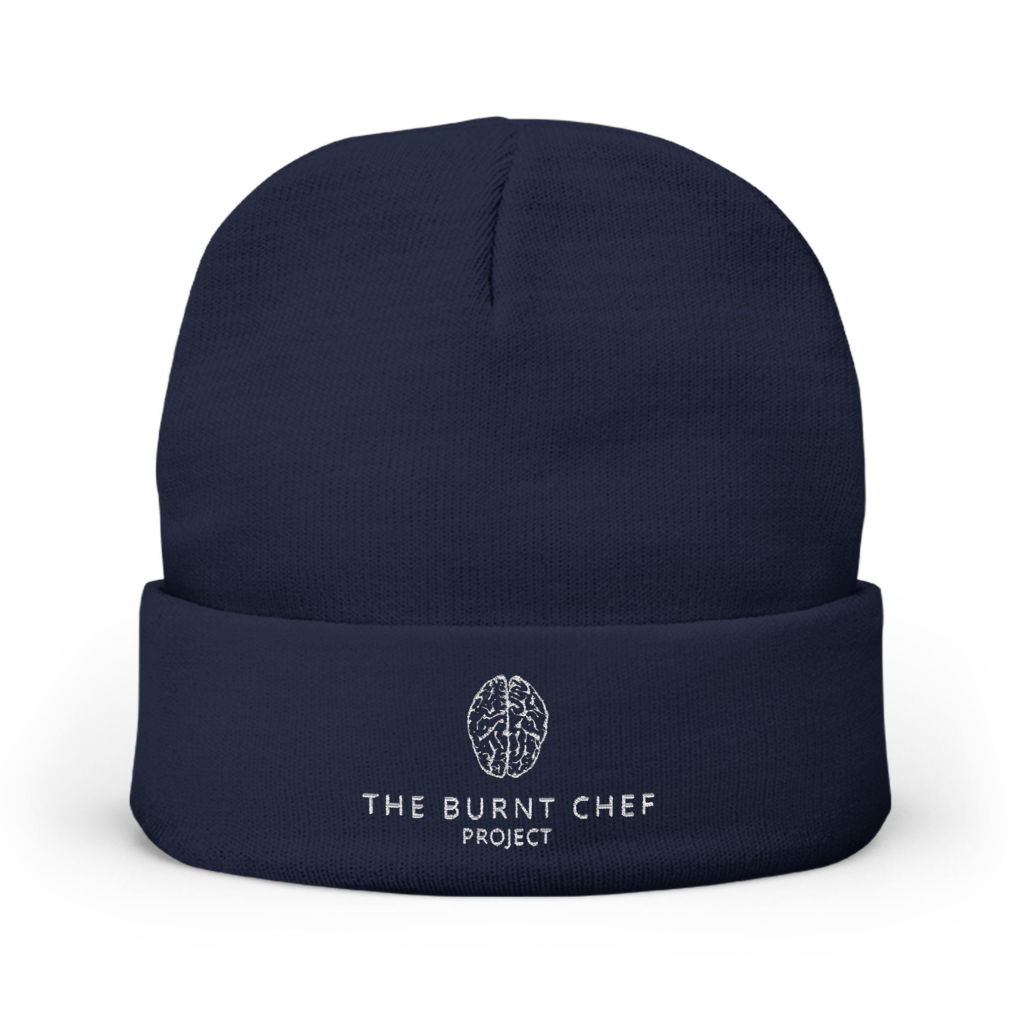 Embroidered Beanie - Burnt Chef | Warm Knit Cap