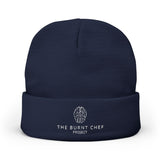 Embroidered Beanie - Burnt Chef | Warm Knit Cap