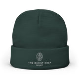 Embroidered Beanie - Burnt Chef | Warm Knit Cap
