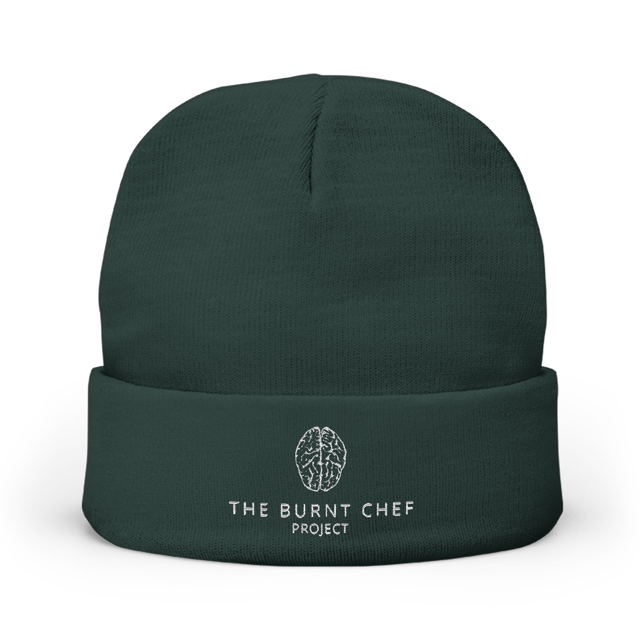 Embroidered Beanie - Burnt Chef | Warm Knit Cap