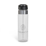 20oz Tritan Sport Bottle – Clear Stainless-Accent Water Bottle with Straw Lid