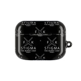 Black AirPod Case with “F*CK STIGMA” Design