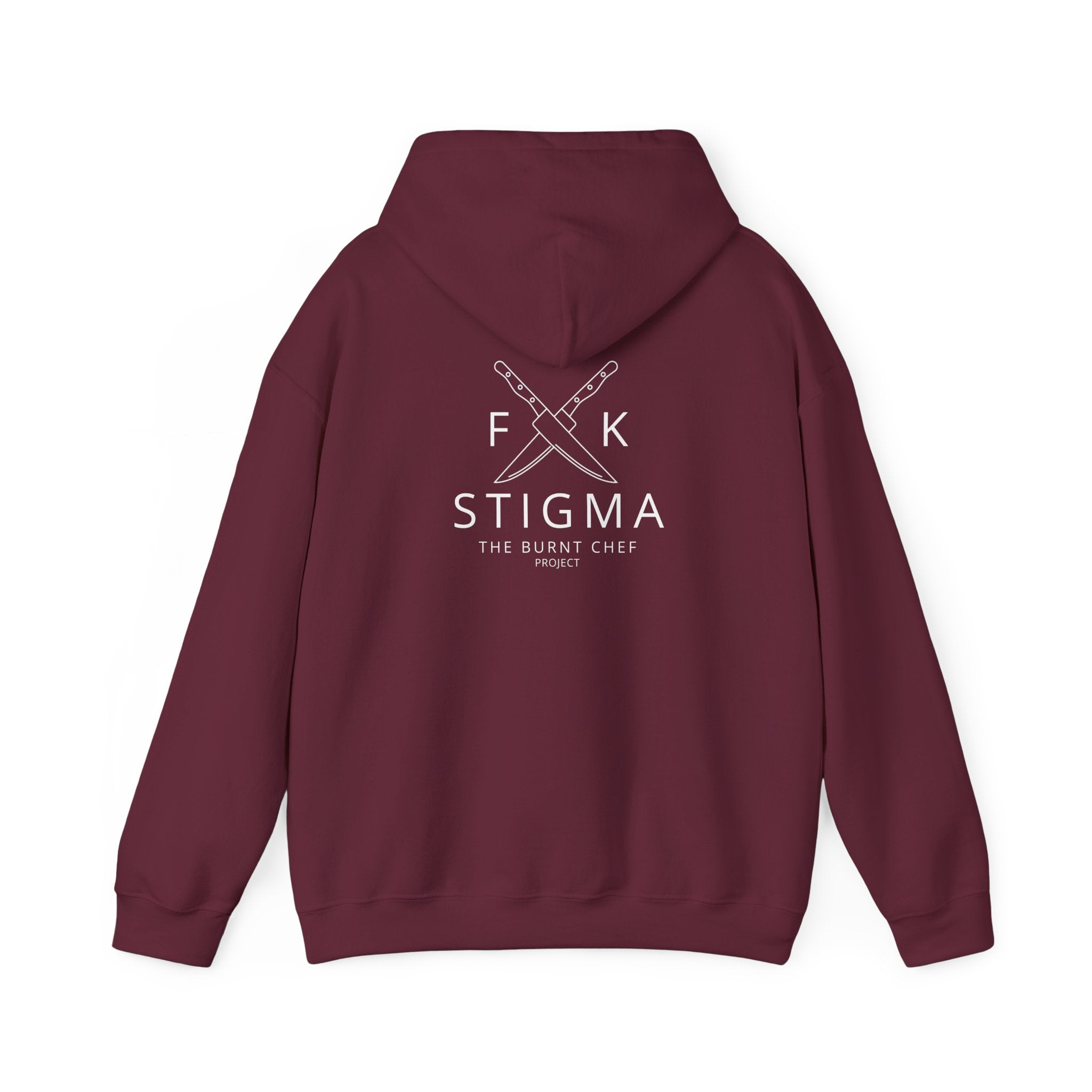 F**k Stigma Hoodie — 'The Burnt Chef' Chef Awareness Hoodie