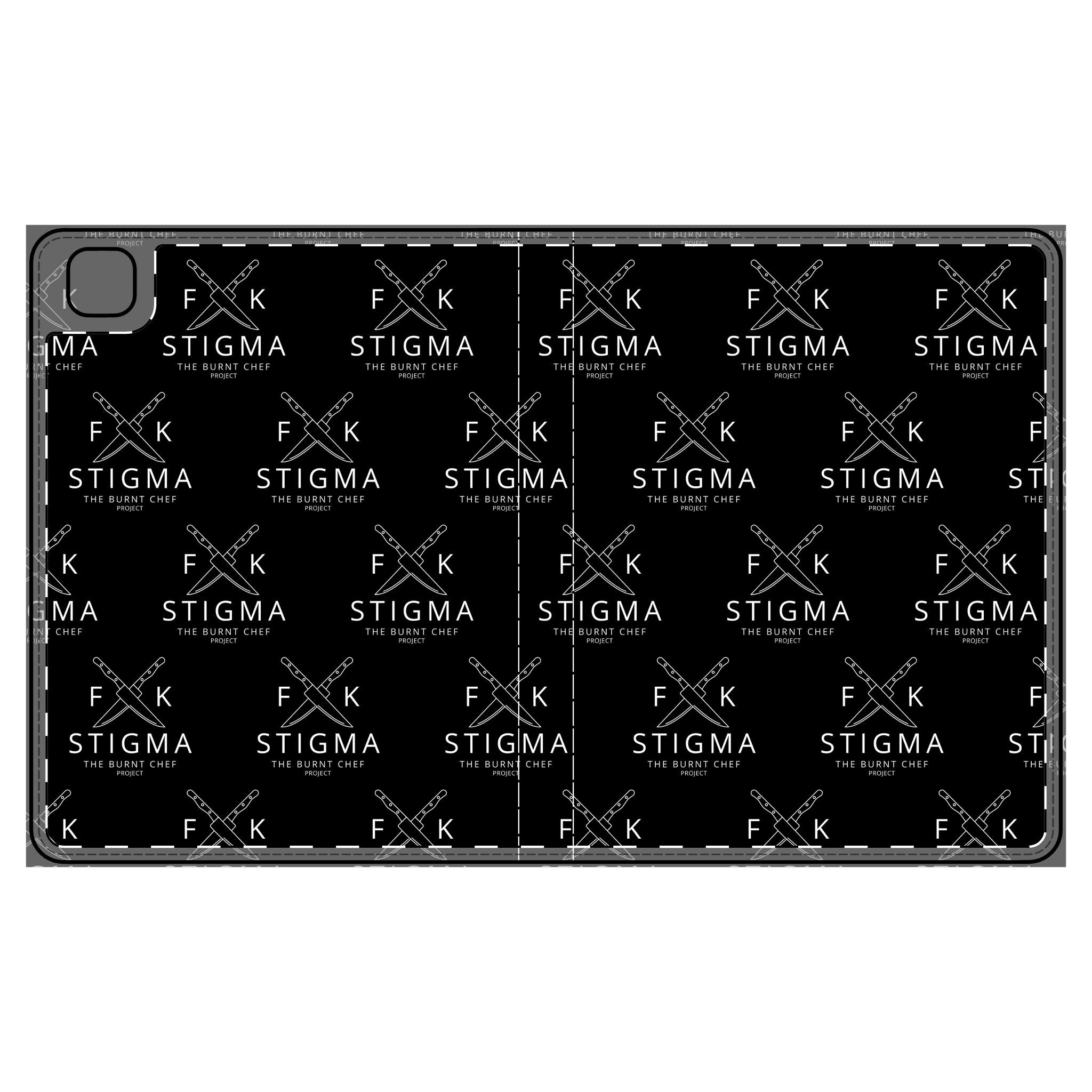 Chef Tablet Folio Case - Burnt Chef Apparel Mental Health Awareness Collection