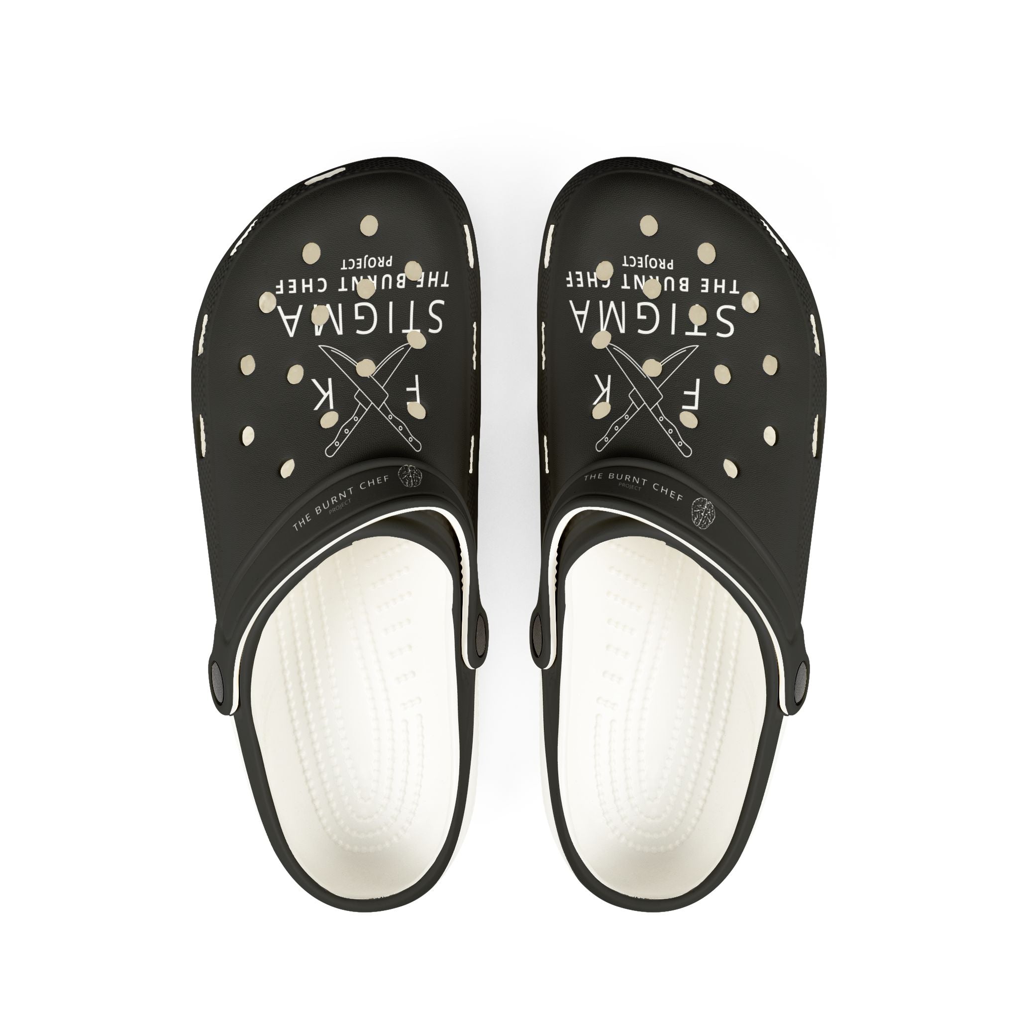 FK Stigma Logo Clogs — EVA Foam Kitchen Shoes for Hospitality Pros