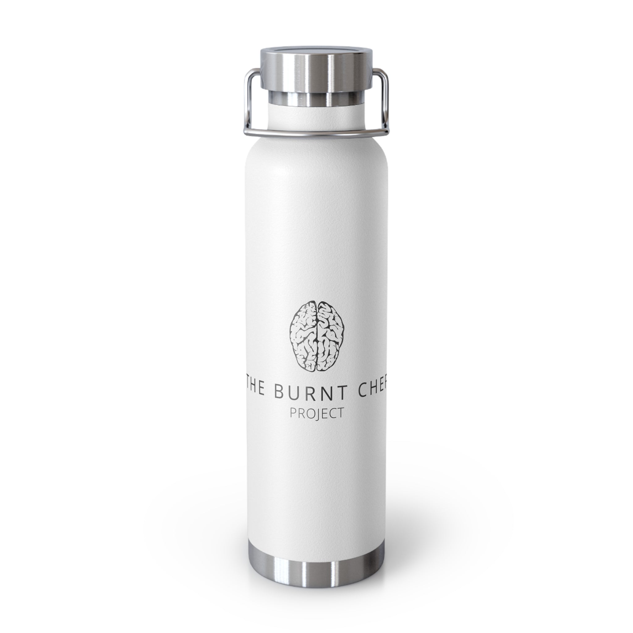 22oz Copper Vacuum Insulated Water Bottle — The Burnt Cheek Project Logo