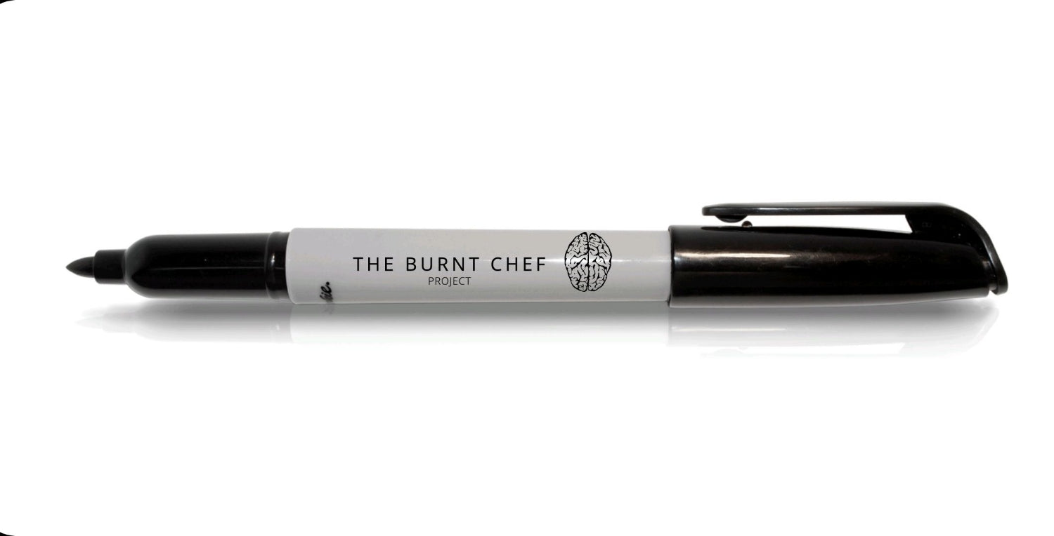 Markie fine permanent marker — for prep labelling