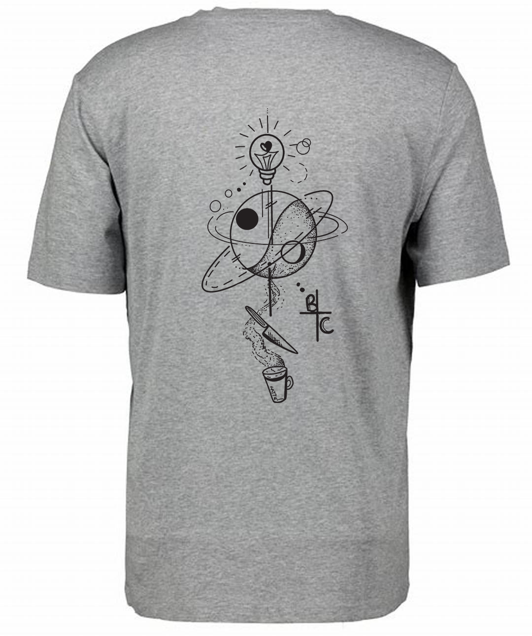 Yin-Yang T-Shirt (Grey Marl)