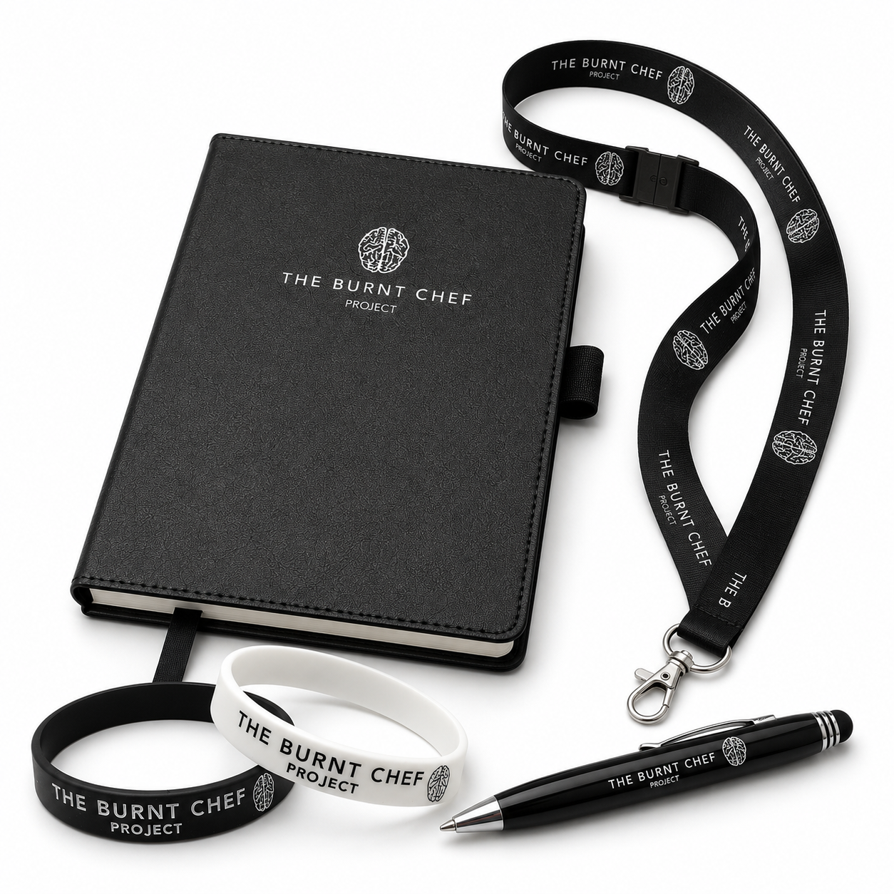 The Everyday Carry Kit — Pen, Journal, Lanyard & Wristband