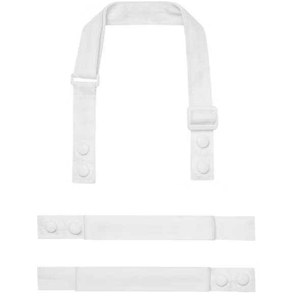 Swap & Pop Customisable Apron Straps (Black)
